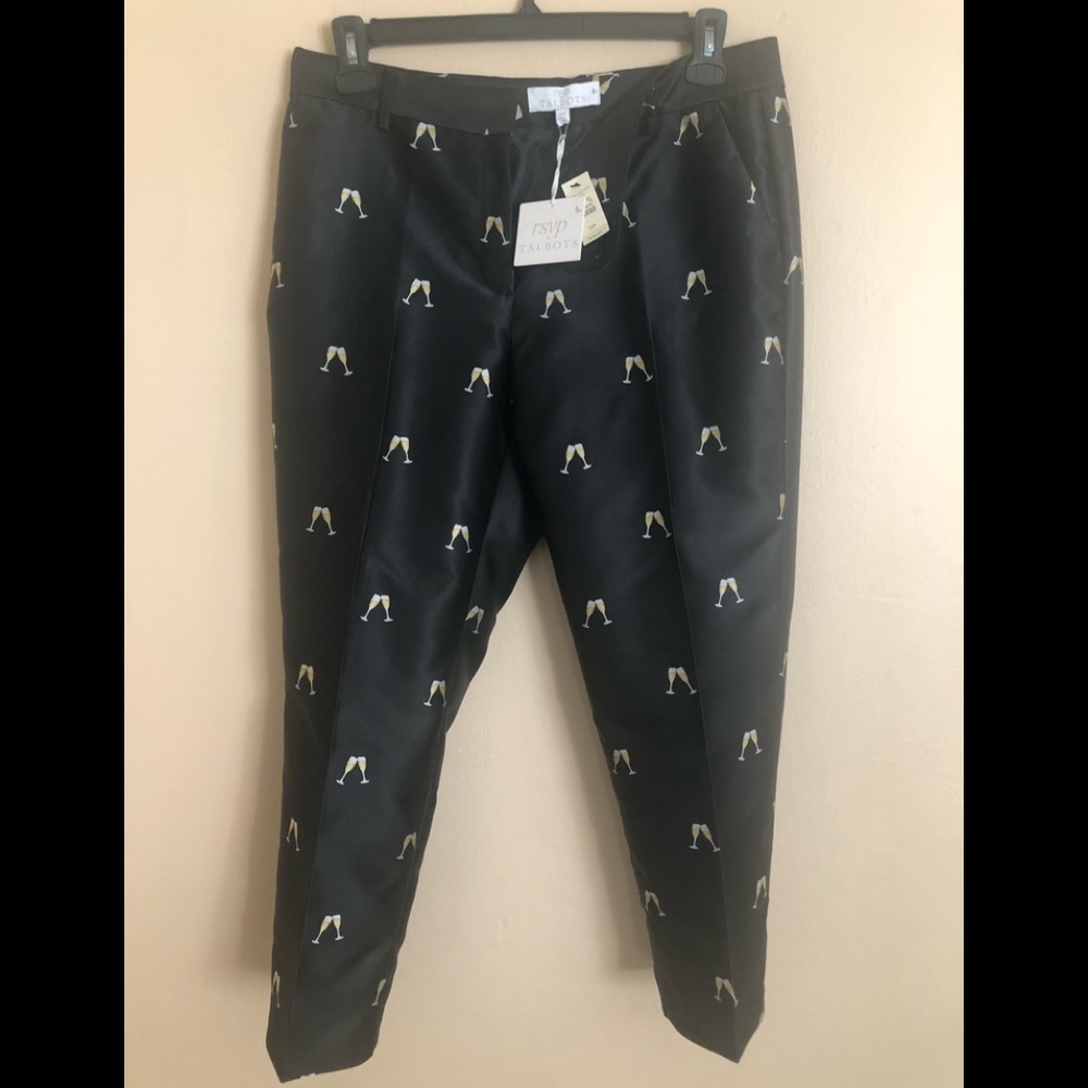 NWT Talbots RSVP black dress trouser pants